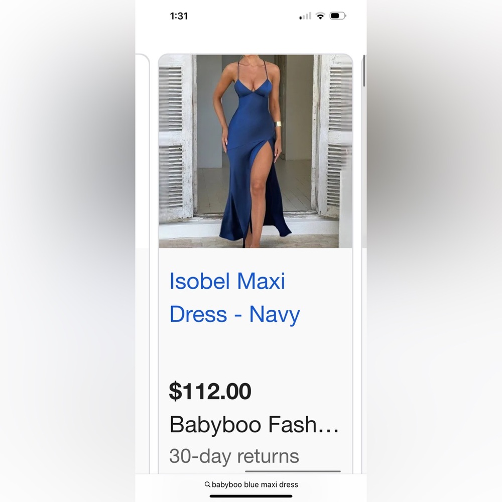Isobel Maxi Dress - Navy